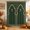 Green, variant on Boho Archway Shower Curtain, Waterproof Shower Curtains for Bathroom, Vintage Traditional Ethnic Forest Green Floral Washable Fabric Bathtub Curtain Set Bath Decor with 12 Hooks Extra Long 72"x96"