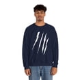 thumbnail image 5 of Effete Feline Claw Marks Scratch Unisex Heavy Blend™ Crewneck Sweatshirt, 5 of 11