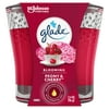 Glade Jar Candle 1 CT, Blooming Peony & Cherry, 3.4 OZ. Total, Air Freshener