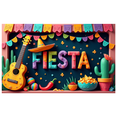 thumbnail image 2 of Colorful Design Fiesta Banner Mexican Party Decor Floral Guitar Sombrero Banner for Fiesta Celebration Cinco de Mayo Event Decoration, 2 of 7