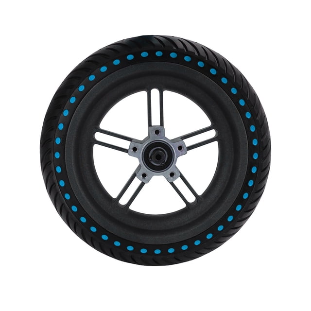 Electric Scooter Tire Hub Set, Shock Resistance Flexible Adjustment Anti Slip High Strength Electric Scooter Rear Tire For Different Road Conditions Blue