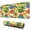 Colorful Dinosaurs Palm, variant on Long Mouse Pads for Desk,Colorful Dinosaurs Palm Trees Pattern Desk Mats on Top Of Desks, Desk Mouse Pad Extra Large with 3mm Non-Slip Base and Stitched Edge for Gaming,Office,Work,Home 31.5"x11.8"
