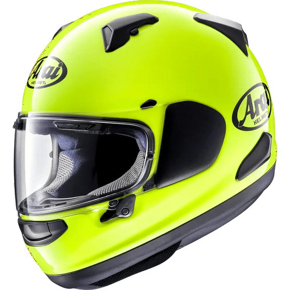 Arai Quantum-X Solid Men's Street Motorcycle Helmet - Fluorescent Yellow / X-Large