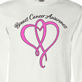 thumbnail image 4 of Inktastic Breast Cancer Awareness with Pink Ribbon Heart Long Sleeve T-Shirt, 4 of 5