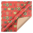 thumbnail image 2 of CMrtew Christmas Wrapping Paper 70x50cm (4.11 sq ft) Classic Santa Claus & Holiday Patterns Single-Sided Premium Gift Wrap for Presents & Party Decor (1PC), 2 of 2