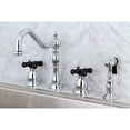 thumbnail image 2 of Kingston Brass KS1795PKXBS Widespread Kitchen Faucet, Oil Rubbed Bronze, 2 of 7