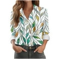 thumbnail image 2 of Karight Womens Button Down Shirt Long Sleeve Blouse, 2 of 5