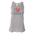 thumbnail image 1 of "NICU Nurse Tank, I Love Tiny Humans, Racerback, Soft Bella Canvas, Womens Tank Top, NICU Nurse Gift, Nursing, Nurse, Gift For Nurse, Muscle, Athletic Grey, LARGE", 1 of 1