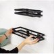 thumbnail image 2 of Spice Rack Kitchen Wall Mounted Spice Rack Stainless Steel Suitable for Kitchen Bathroom Balcony, (Matte Black, 20cm), 2 of 4