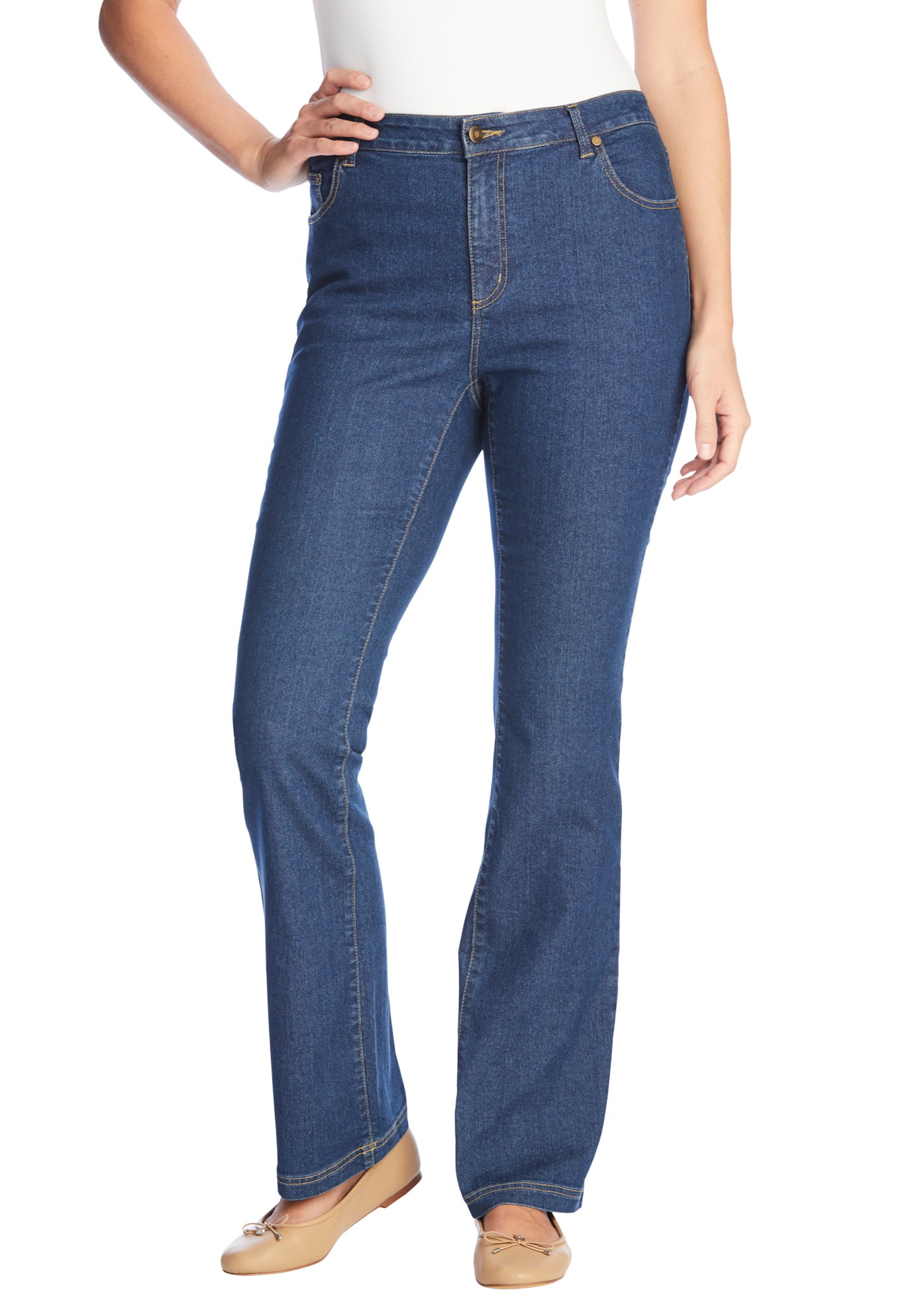 Woman Within - Woman Within Women's Plus Size Tall Bootcut Stretch Jean ...
