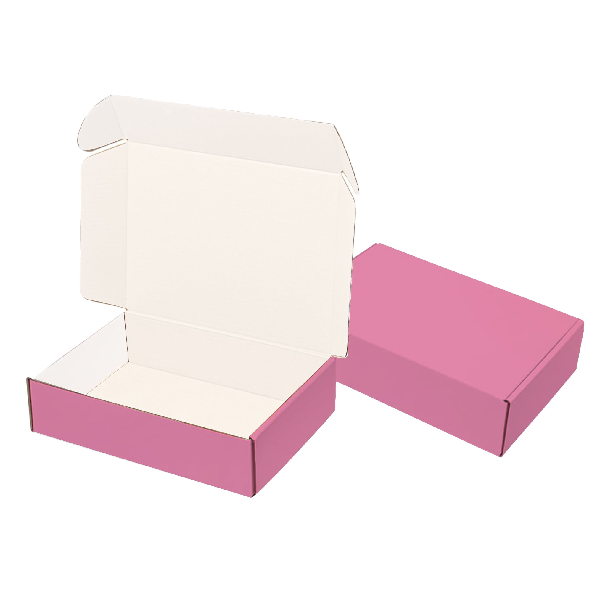 Ucanpack Corrugated Mailer Box Packing Supplies For Moving Pink (White Inside) Medium , 12 x 12 x 6" - 25 Pcs