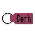thumbnail image 3 of Keychain - Rectangle - Cork - Leather, 3 of 4