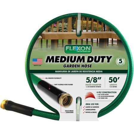 UPC 044882610162 - Flexon 50 Medium-Duty Garden Hose, Green Buy More