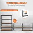 thumbnail image 5 of VEVOR Storage Shelving Unit, 5-Tier Adjustable 2000 lbs Capacity Heavy Duty Garage Shelves 48" L x 24" W x 72" H, 5 of 5