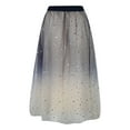thumbnail image 5 of QHFBli Sequin Tulle Skirts for Women Long Sequin Skirt Tutu High Low Skirt Sparkly Layered Elastic Waist A-Line Skirt, 5 of 8