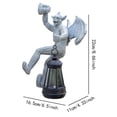 thumbnail image 7 of yotijay Garden Gargoyle Statue with Solar Light Gothic Sculpture for Tree Yard Patio Gray, 7 of 7