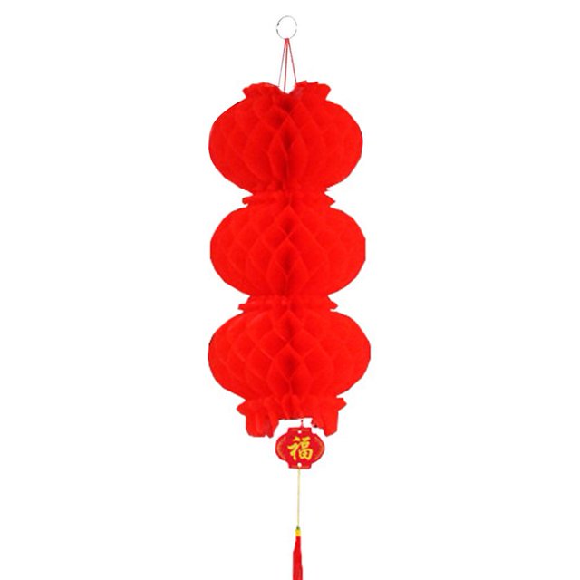 EZLIFE Guirnaldas de faroles con forma de panal para fiestas y decoración festiva para celebraciones navideñas L1P0