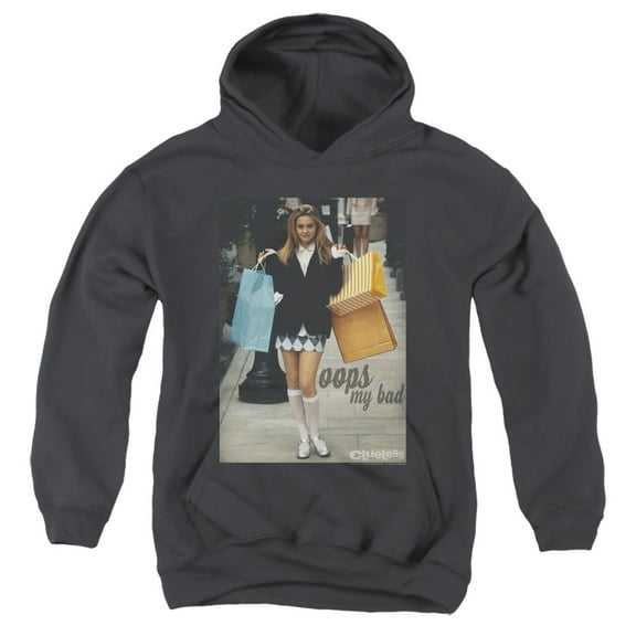 Clueless Oops My Bad Youth Pullover Hoodie Sweatshirt Black