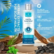 RoyceDerm Coal Tar Dandruff Shampoo: Extra Strength 2% Coal Tar Extract Medicated Gel for Rapid Scalp Hair Relief targets dandruff, psoriasis, and seborrheic dermatitis, Hydrating & Natural Fragrance