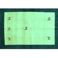 thumbnail image 1 of Ahgly Company Machine Washable Indoor Rectangle Solid Turquoise Blue Modern Area Rugs, 7' x 10', 1 of 4