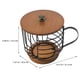 thumbnail image 5 of Cesta de almacenamiento de escritorio con forma de taza, cesta organizadora para el hogar con tapa, 5 of 6