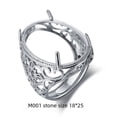 thumbnail image 5 of Anillo S925 plateado apertura masculina sin incrustaciones con turquesa esmeralda cera de abejas anillo de ámbar 18*25, 5 of 5