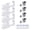 Silver-4, variant on Disposable Ear Piercing Kit, Set of 4 Self Ear Piercing Kit with Ear Studs for Ears, Nose and Lips Blue