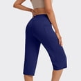 thumbnail image 5 of High Waisted Capri Leggings for Women Tight Elastic Comfortable Fitness Pants Jogger Yoga Pants Outdoor Sports Casual Pants, 5 of 6