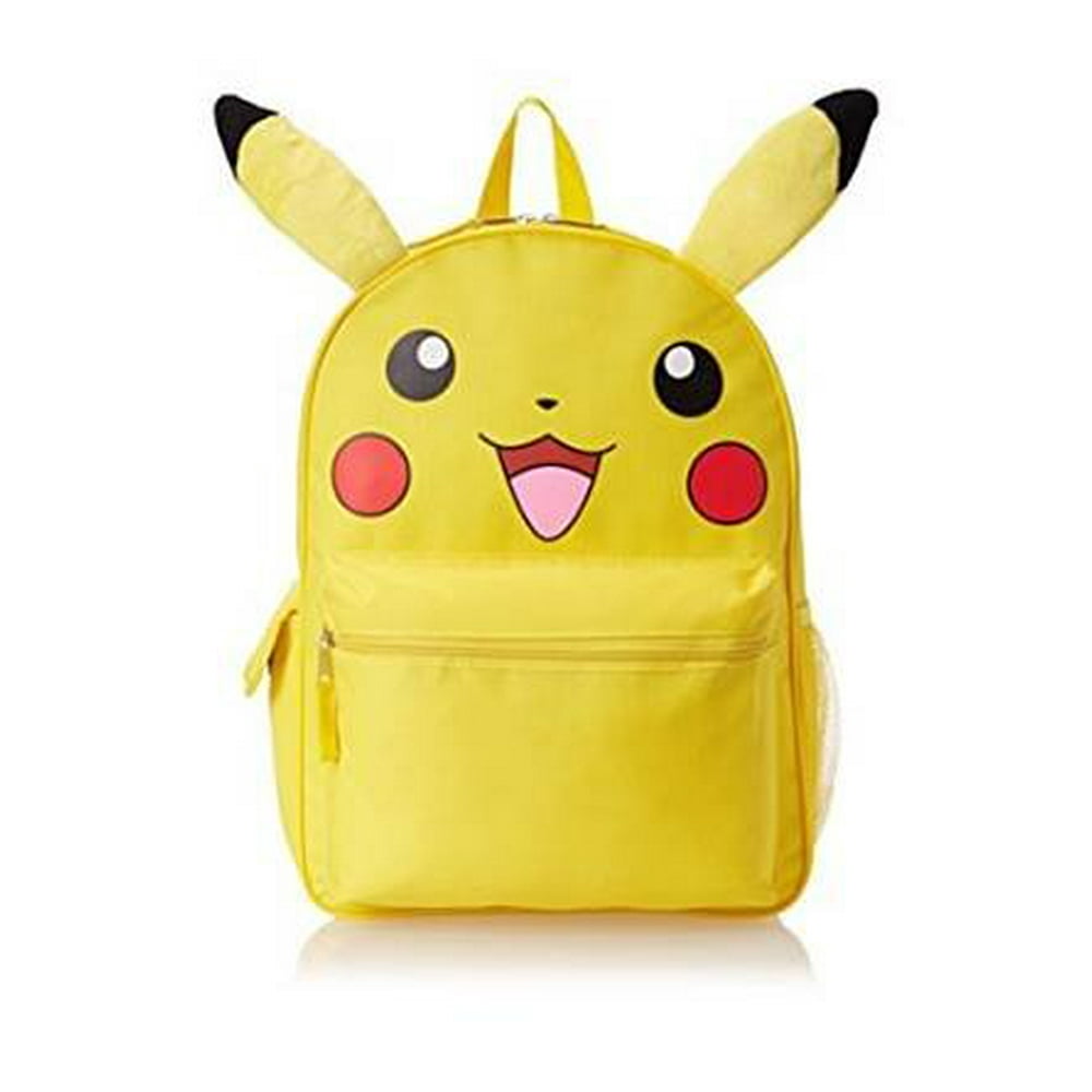 Pokémon Backpack Pokemon Pikachu Face w/Ears School Bag New
