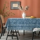 thumbnail image 1 of XmhyTop-A Mantel rectangular con estampado geométrico azul de 140 x 200 cm, 1 pieza para comedor, cocina, decoración de fiestas., 1 of 4