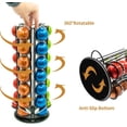 thumbnail image 3 of MOLEDINO Coffee Pod Holder for Nespresso Vertuo 35 Pods Capacity,360°Rotating Coffee Capsule Organizer,Space-Saving Rangement,Decor & Storage Accessories for Kitchen Coffee Bar Office (Black), 3 of 8