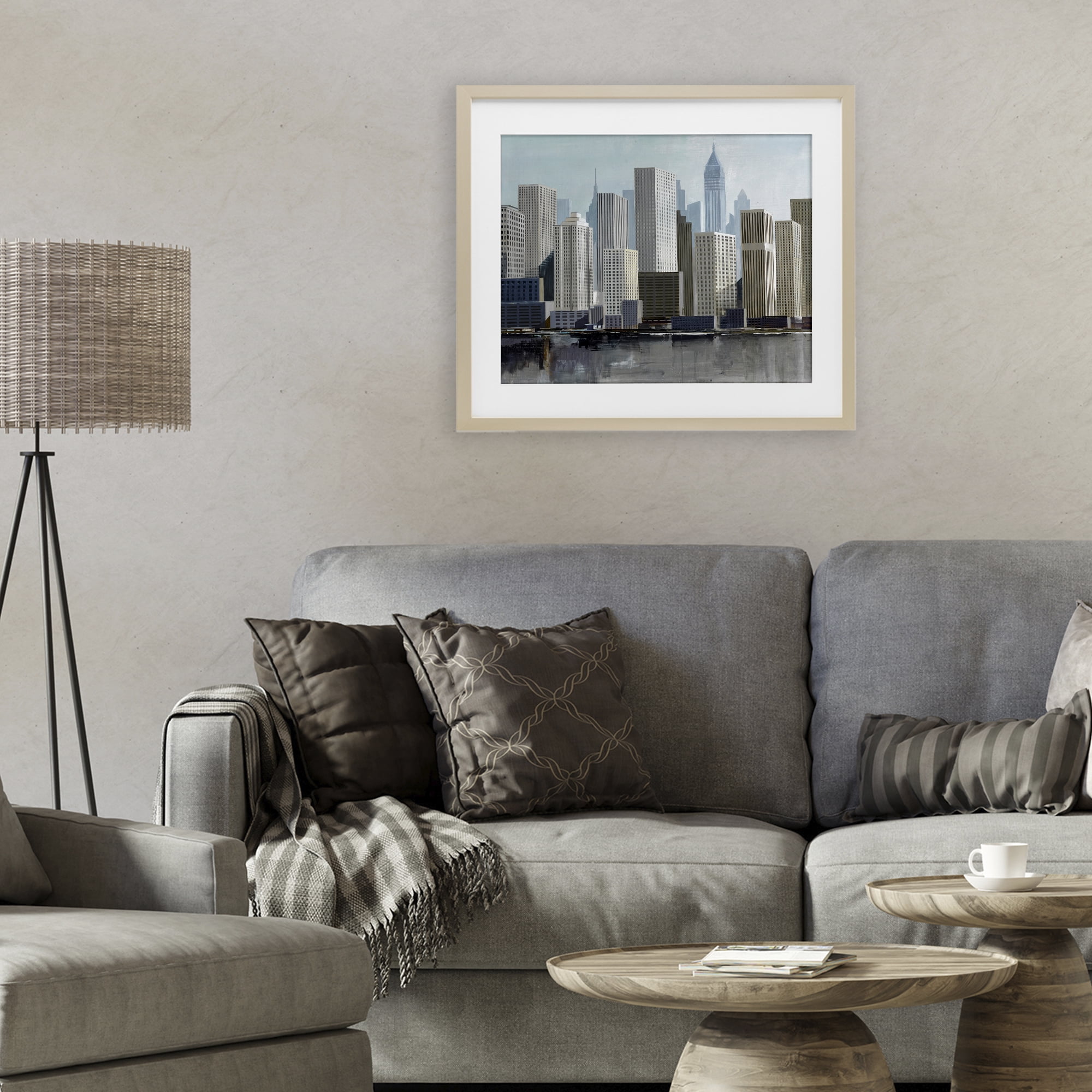 Stupell Industries New York City Sans Bridge Birch Framed Print Under Glass, design by Lorenzo Collective
