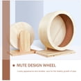 thumbnail image 3 of Jouet Roue en Bois pour Hamster Design Silencieux Hérisson Accessoire de Course pour Petits Animaux, 3 of 9