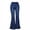 Deep Blue, variant on Women'S Lightweights High Waist Wide Leg Jeans Flared Denim Pants Casual Summer Streetwear S