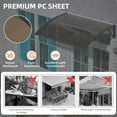 thumbnail image 6 of GUANSU-CN Polycarbonate Awning (ABS Frame) - Brown Panel with Black Bracket, 32 inch x 60 inch, UV/Rain Protection for Windows & Doors, 6 of 8
