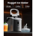 thumbnail image 2 of VIVIDMOO Nugget Ice Maker Countertop, 34lbs/24H Pebble Ice Machine, Self-Cleaning Sonic Ice-Maker with Basket & Scoop, Compact Pellet for Home/Office/Kitchen/RV/Party (Stainless Steel, Nugget ICE), 2 of 8