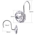 thumbnail image 1 of Anillo de ducha deslizante de ganchos dobles resistente a la corrosión de acero inoxidable, paquete de 12 XianweiShao 8390614554894, 1 of 1