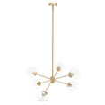 thumbnail image 4 of SAFAVIEH Cantori 6-Light Glam Gold Steel Chandelier, 4 of 6