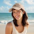 thumbnail image 3 of Dalix Salty Embroidered Cotton Beach Baseball Cap Adjustable Dad Hat Womens in Khaki, 3 of 5