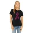 thumbnail image 2 of Pink Ribbon Breast Cancer Awareness Support Family Friends Run Walk Marathon Women's T-shirt, XL, Black, 2 of 5