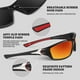 thumbnail image 4 of Gafas de sol deportivas WEAROYO polarizadas con protección 100% UV, 4 of 7
