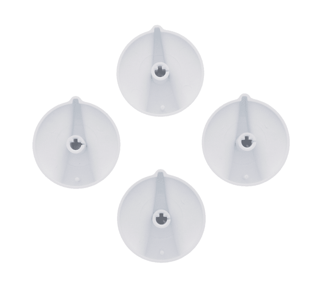 Exact Replacement Parts WB03X23020 KIT, KNOB WHITE (SET OF 4) for GE
