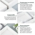 thumbnail image 4 of 16 Set Drawer Kraft Paper Box Festival Gift Wrapping Boxes Gift Packaging Boxes for Jewelry Wedding Party with PVC Plastic Windows White 15x9x5.2cm, 4 of 6