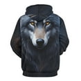 thumbnail image 3 of Mystic Wolf Portrait 3D Print Hoodie Men Women Autumn Thin Pullover Sweatshirt Vintage Streetwear Tops, 3 of 6