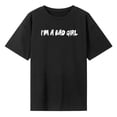 thumbnail image 4 of Camiseta para mujer de verano Tops disfraz básico camiseta cuello redondo para trabajo de oficina M, 4 of 8