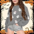 thumbnail image 2 of Gyujnb Kids Halloween , Halloween Print Long Sleeve Pullover Sweatshirt for Kids Girls and Boys Cozy Jacket Top with Cute Design, Halloween Outfits,11-12 Years, 2 of 4