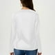thumbnail image 5 of Tops para mujer,Blusa informal de poliéster con cuello en V y manga larga para mujer, color liso, largo normal, para uso diario, sopatenor, 5 of 8