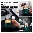 thumbnail image 6 of 16oz Double Wall Stainless Steel Airtight Coffee Mug with Handle and Splash Lid (Green), 6 of 9