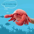 thumbnail image 4 of Hand puppet crab puppet, 13-inch crab simulation plush puppet stuffed crab toy, crab hand puppet with movable mouth puppet role-playing teaching, 4 of 4