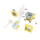 thumbnail image 3 of Juguetes de piscina, juguetes para bebés, juguetes para niños pequeños, muebles de casa de muñecas, juego de cocina, librería, parque infantil, refrigerador en miniatura, accesorios para escenas de ju, 3 of 8